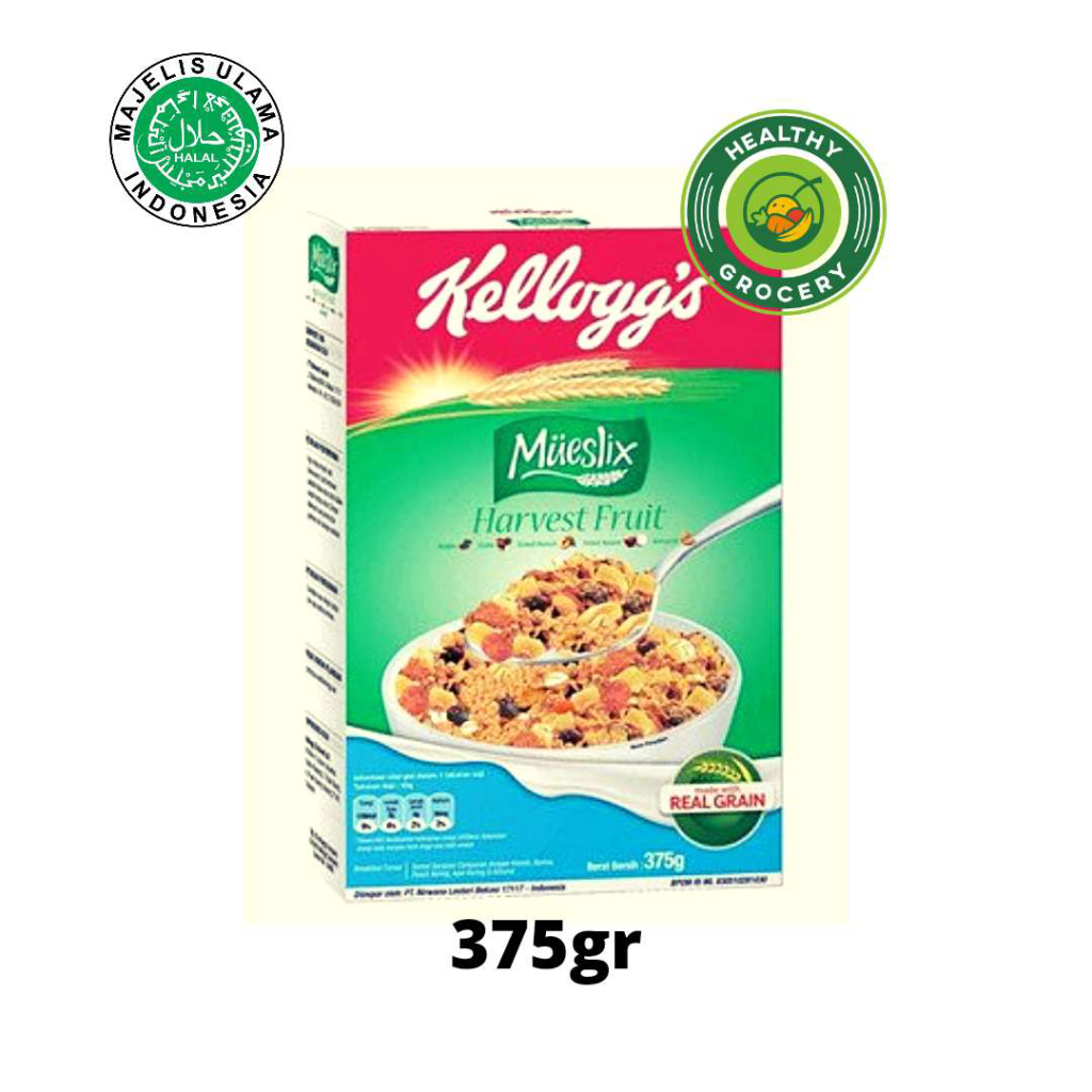 Kellogg's Muesli x Harvest Fruit 375gr / Kelloggs Sereal Sarapan Campuran Lazada Indonesia