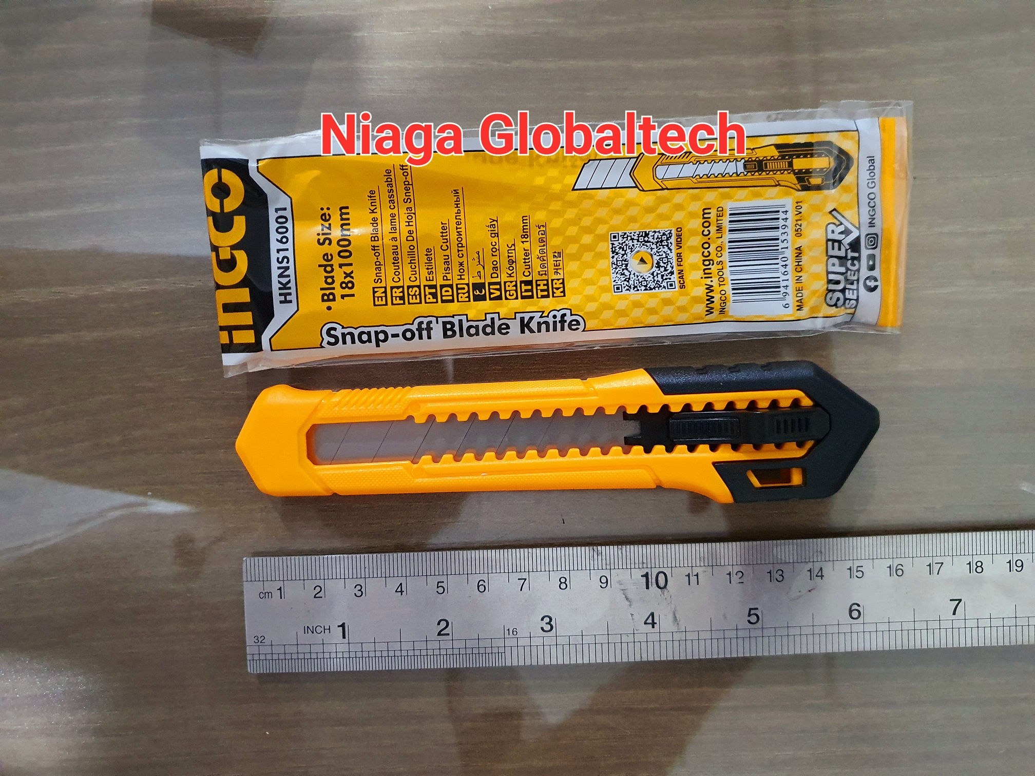 INGCO CUTTER BESAR SNAP OFF BLADE KNIFE PISAU INGCO HKNS16001 Lazada
