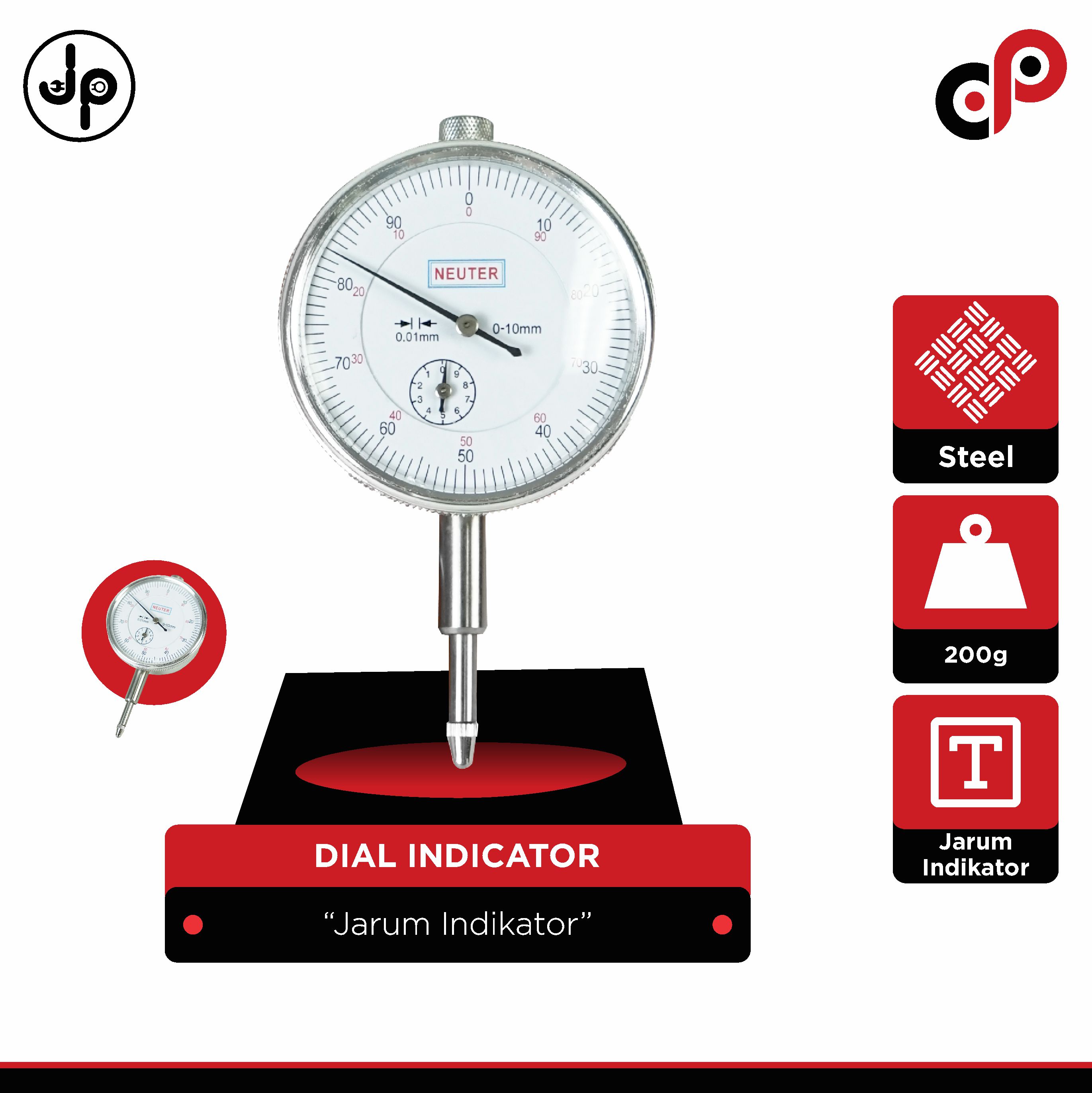 Dial Indicator Dial Gauge Jarum Indikator Lazada Indonesia