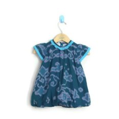 MenthikBatik Dress Tenun Endek Tosca