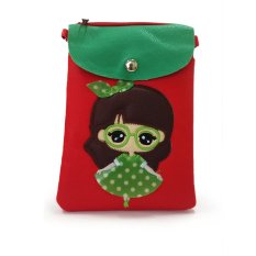 Farrel Aline Kids Wallet - Red Green