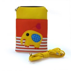 Farrel Elephant Kids Wallet - Yellow Orange