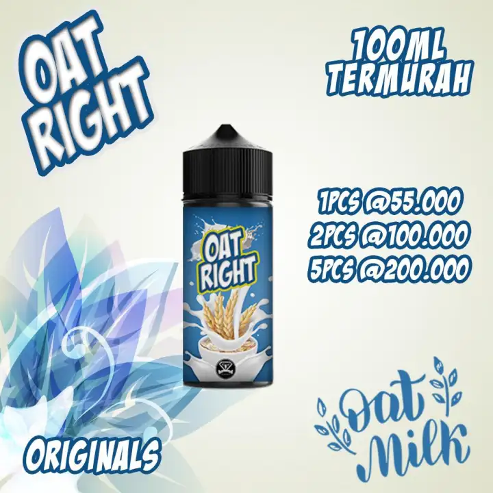 Gratis Kapas Promo 2 Botol Liquid Vape 100 Ml Oat Right 5 Rasa