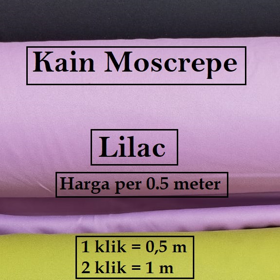 0 5 M Kain Mosscrepe Polos Harga Per Setengah Meter Untuk Jahit Seragam Keluarga Bahan Kain Meteran Nadia Busana Lazada Indonesia