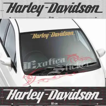 Aksesoris Stiker Mobil Sticker Kaca Mobil Tulisan Harley