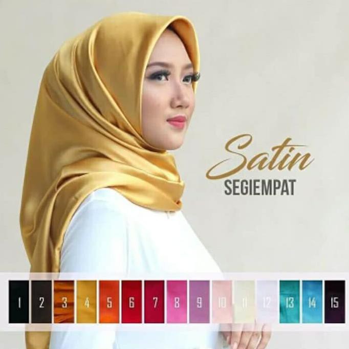 hijab kain satin