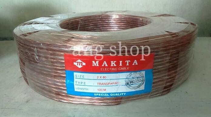 Original Kabel Audio Makita 2x80 / 2 x 80 / 2x 80 / 2 x80 Transparant (100 M)