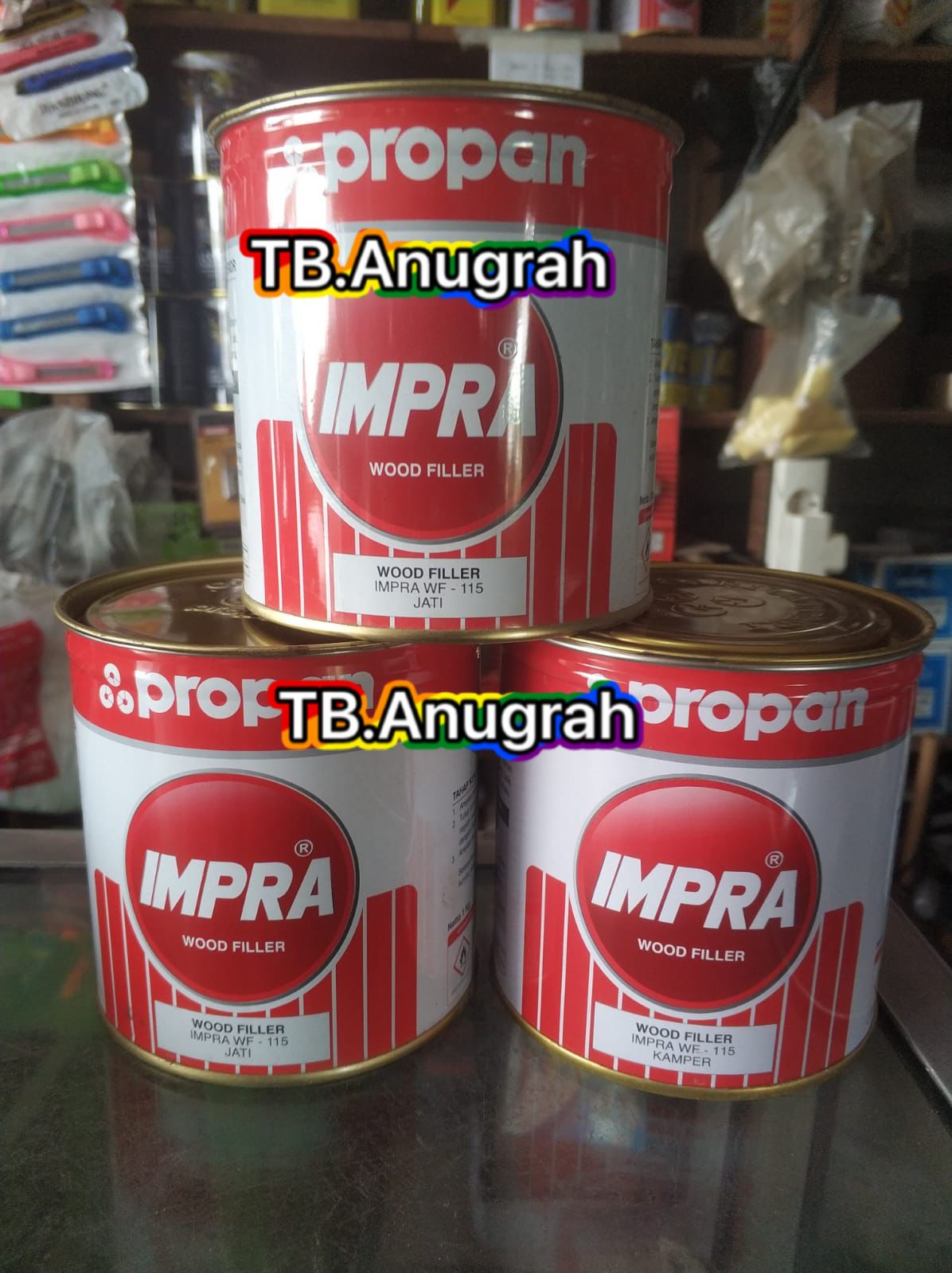 Dempul Kayu Wood Filler Impra Jati Kamper 1 Kg Dempul Kayu Propan Propan Impra Wood Filler