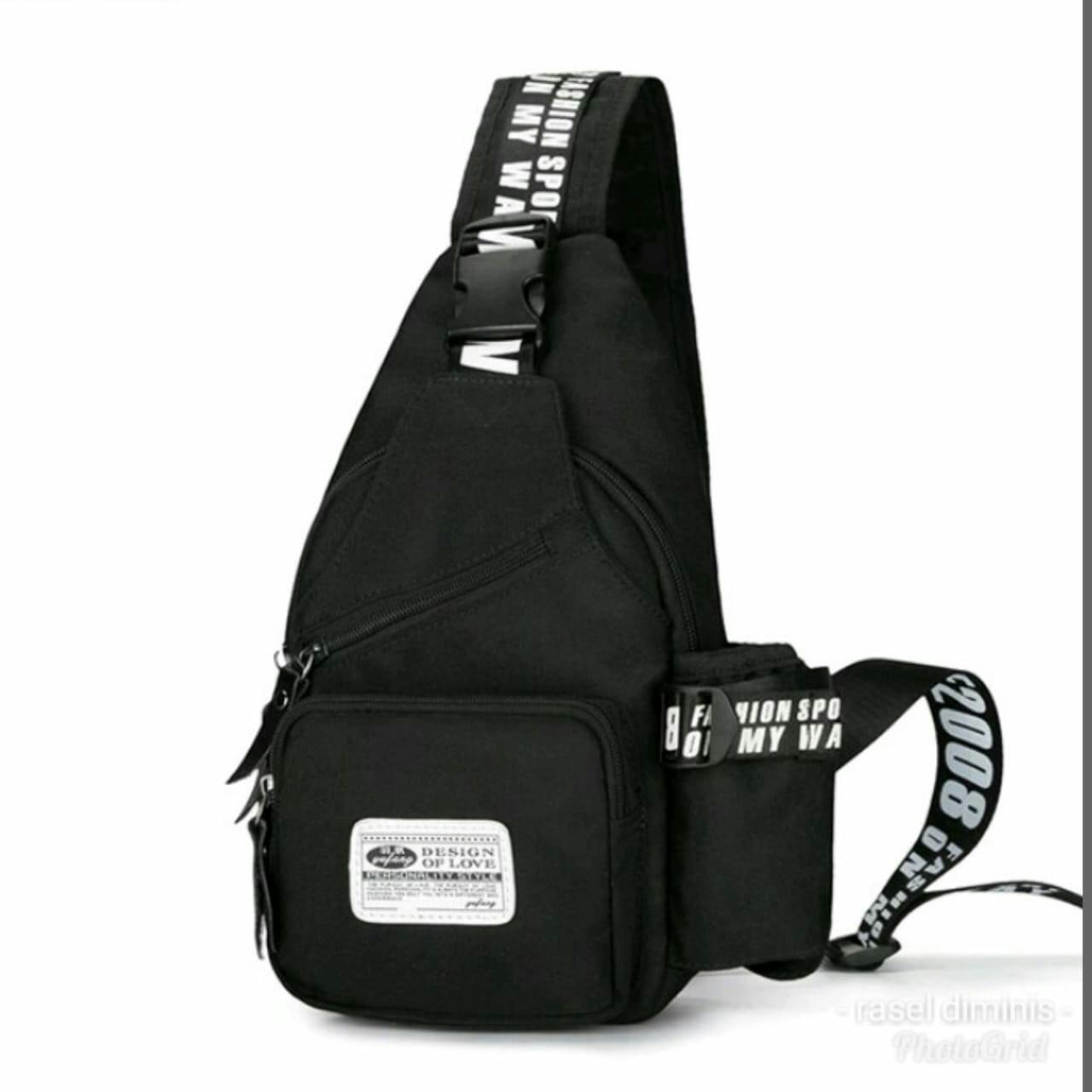 Sling Bag Waist Bag Tas Bahu Tas Selempang Pria VENOM MONOCHROME #fyp