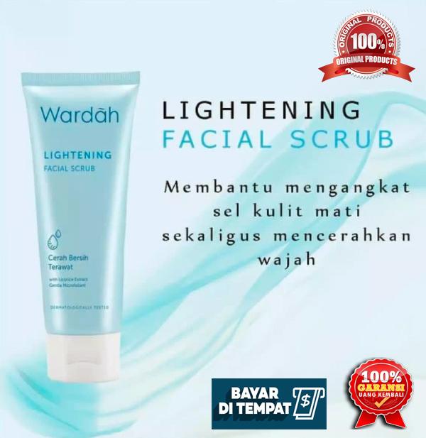 Lightening series Facial scrub 60ml / Pencuci muka untuk kulit berminyak / Pencuci muka untuk kulit kusam / COD Pembersih wajah wardah / Pembersih wajah remaja