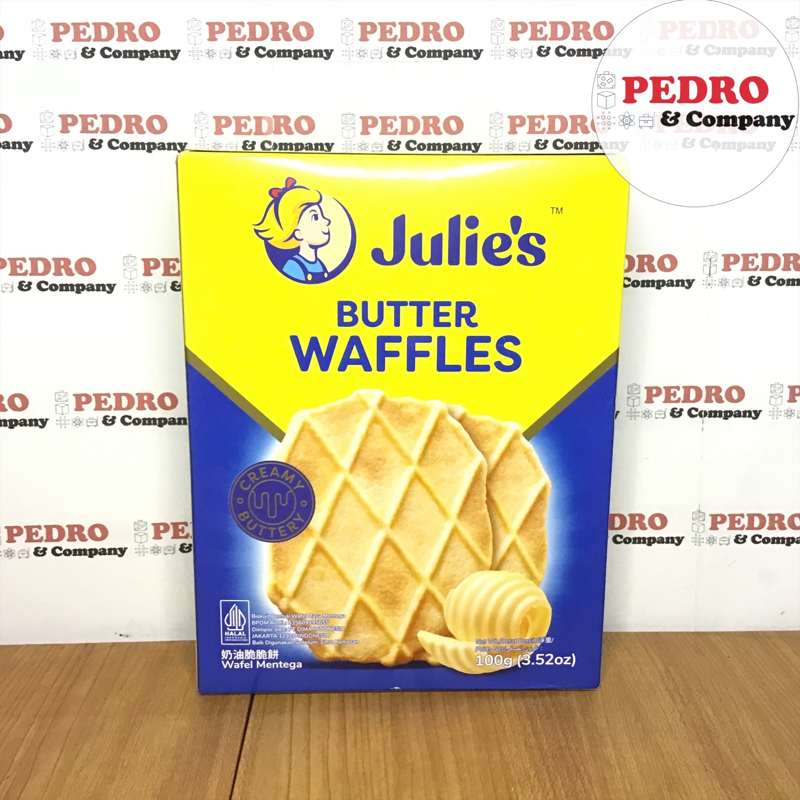 Julies Butter Waffles 100 Gram Biskuit Bentul Wafel Rasa Mentega Snack