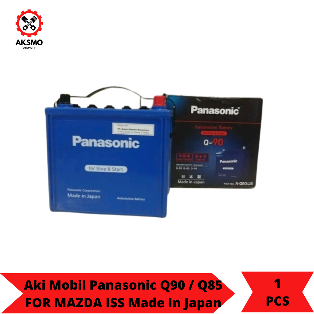 Aki Mobil Panasonic Q90 / Q85 FOR MAZDA ISS Made In Japan/mobil aki/cas