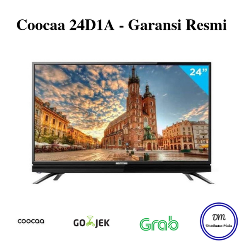 COOCAA 24 inch 24D1A USB MOVIE HARD PANEL LED HD TV - Garansi Resmi