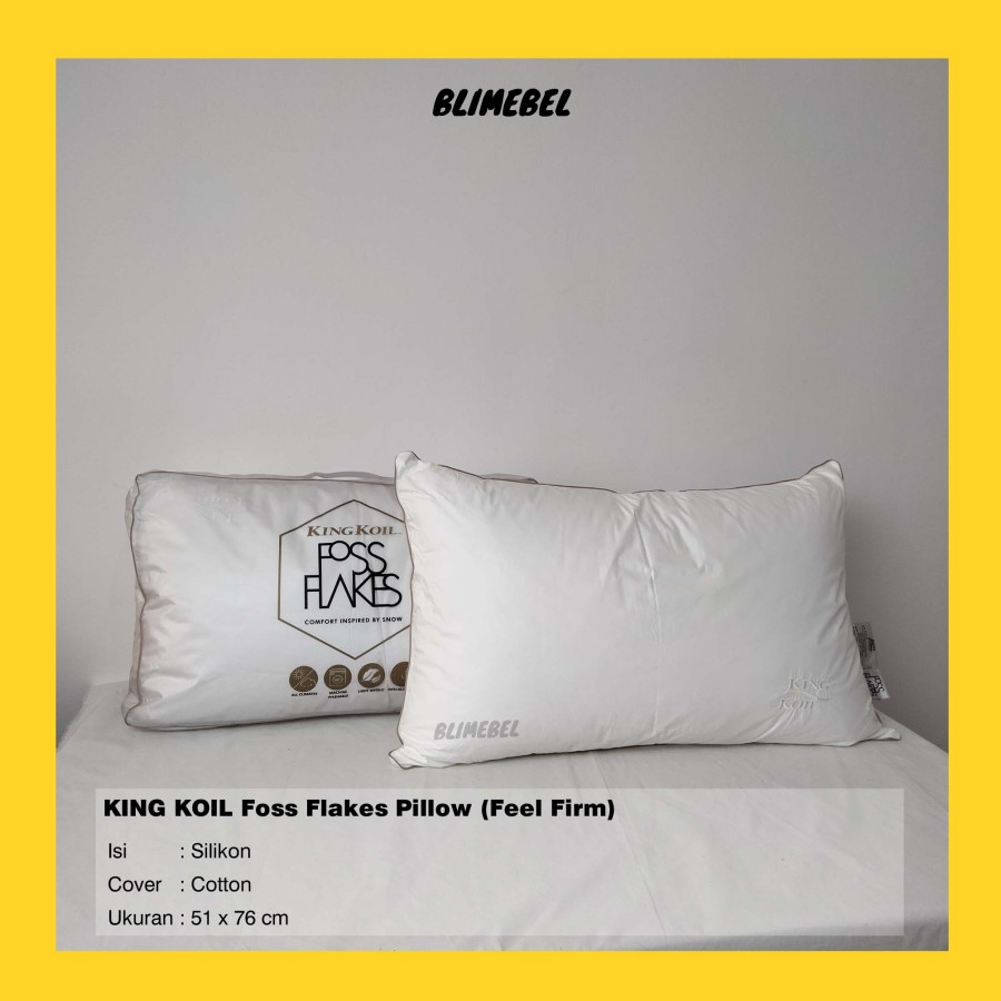 King koil fossflakes clearance pillow