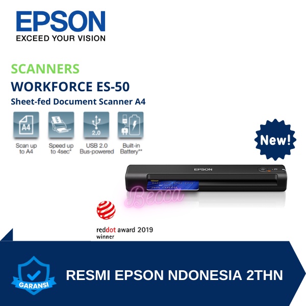 Epson WorkForce ES-50 - Scanner Epson 