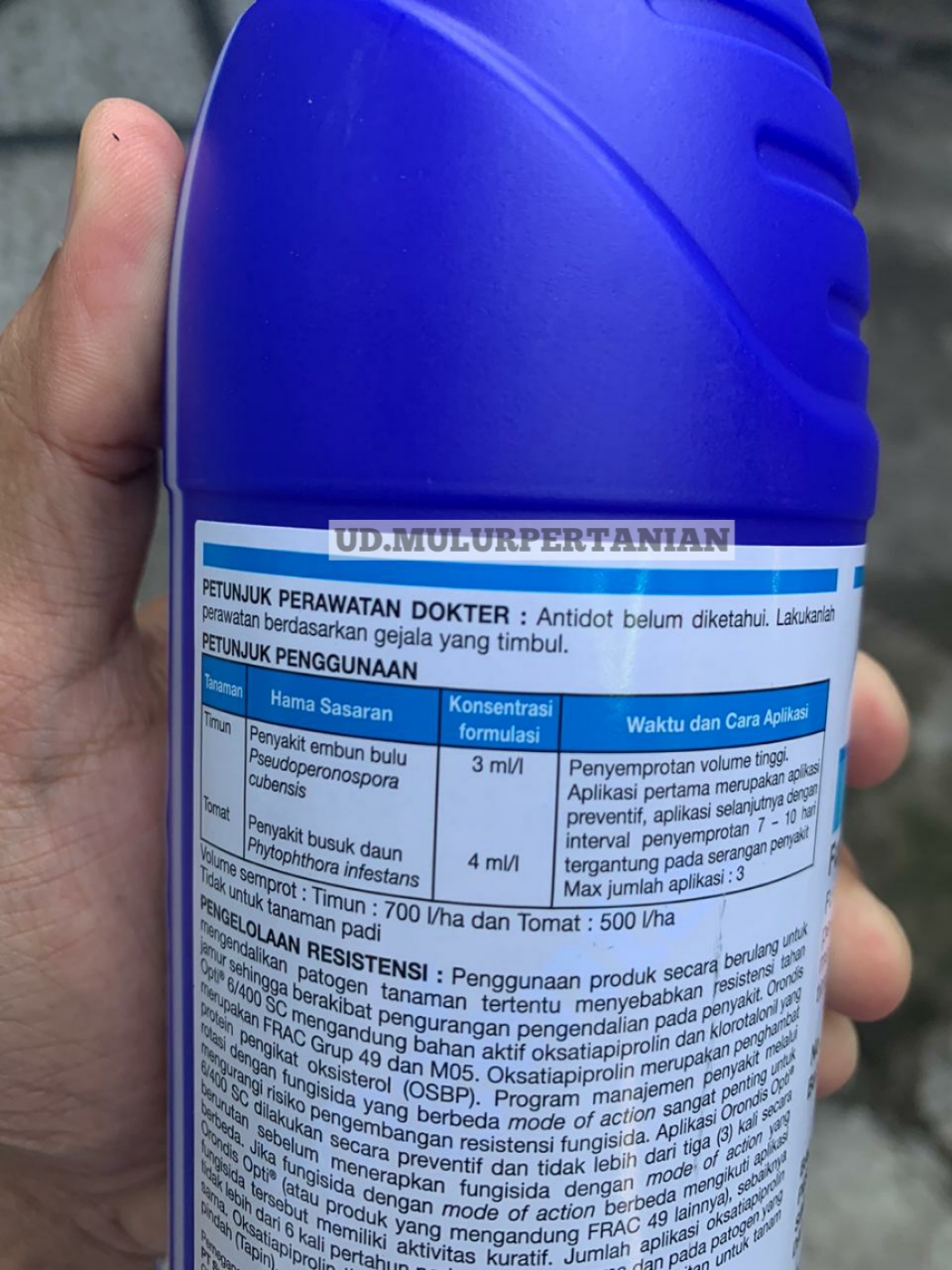 Fungisida Orondis Opti 6 400 Sc Dari Syngenta Isi 500 Ml Lazada Indonesia