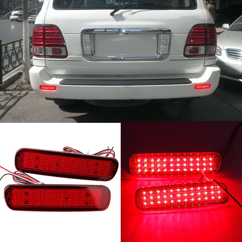 Car led rear bumper reflector brake light tail lamp for toyota land cruiser 100/cygnus lx470
