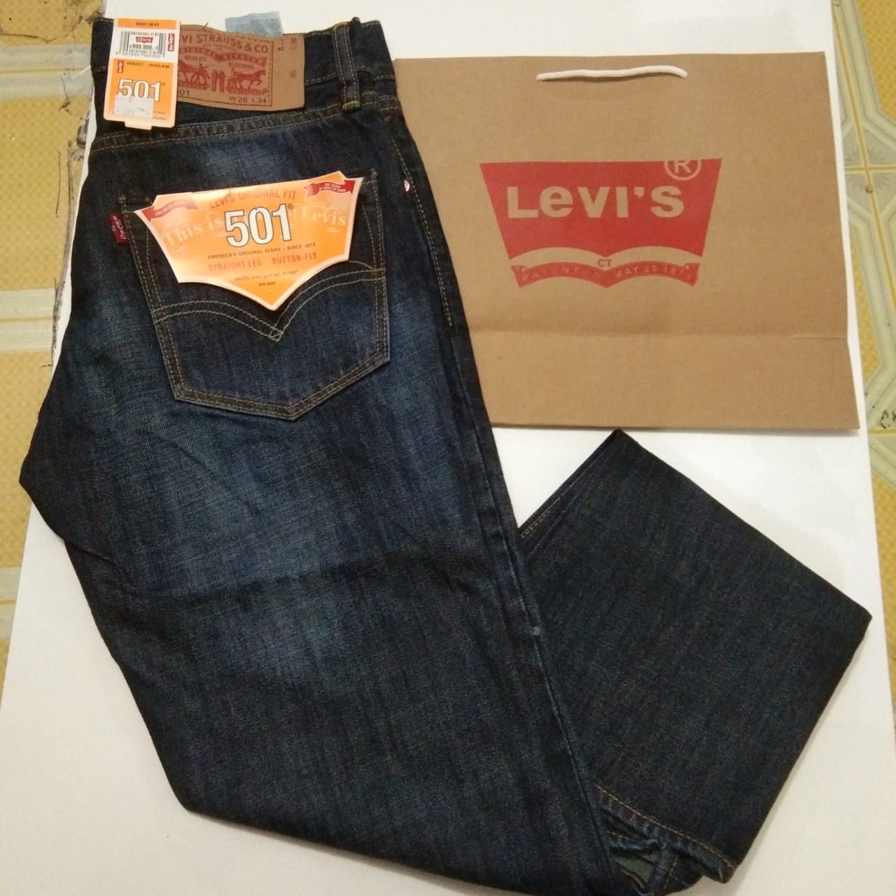 Celana Jeans Pria Levis 501 ORIGINAL Pria -/Celana Jeans Panjang