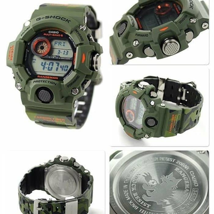 Casio G Shock GW 9400 CMJ Army Green Series G Shock Rangeman Lazada Indonesia