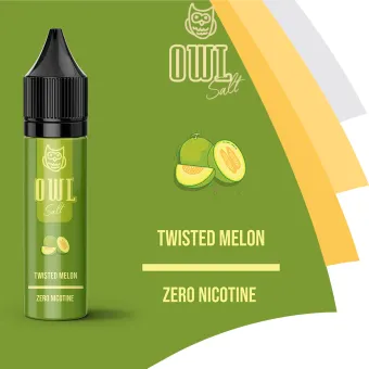 Liquid Vape Pod Owl Juice Twisted Melon Mint 15ml 0 Nic Saltnic