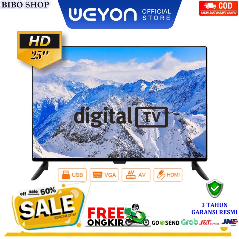 ready stock new 2023 bisa cod Weyon LED TV 25inch SMART TV