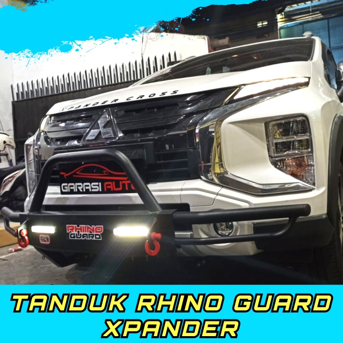 Tanduk Depan Bumper Guard Xpander Cross Towing Bar Original Rhino Full Besi Lazada Indonesia