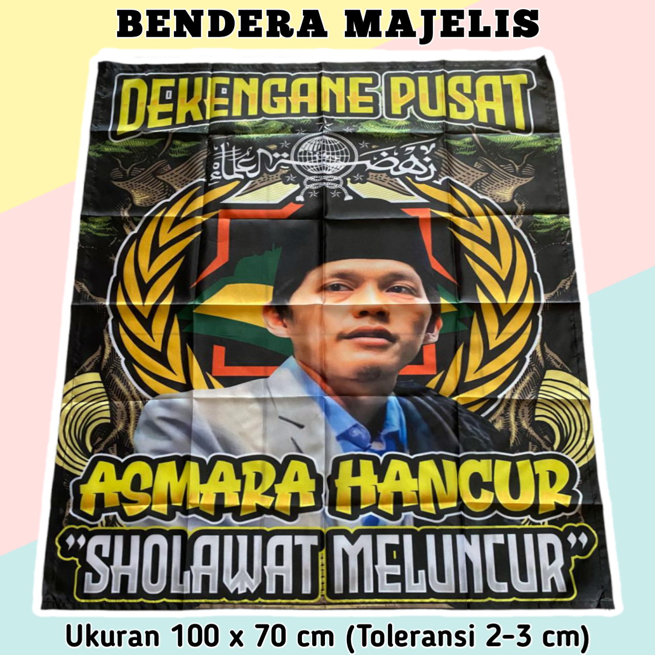 Bendera Majelisan / Bendera Majelis Sholawat / Bendera Majelis Besar ...