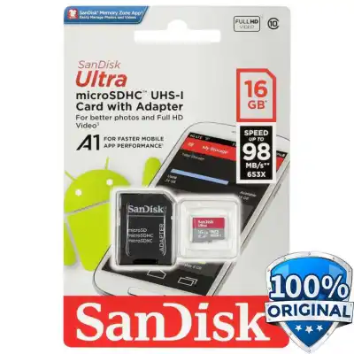 SANDISK ULTRA MICROSDHC/XC CARD UHS-I CLASS 10 A1 WITH SD CARD ADAPTER