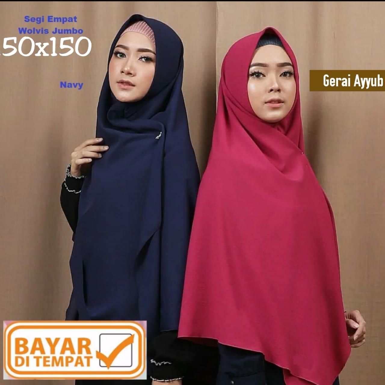 SEGIEMPAT WOLFIS 150x150 hijab jilbab kerudung khimar murah square gerai ayyub