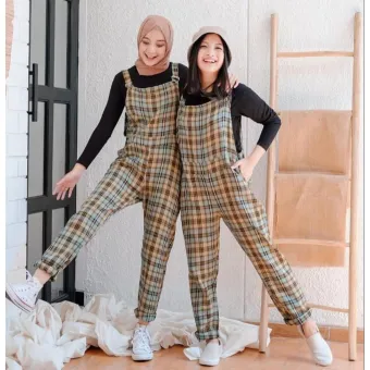 jumpsuit tartan