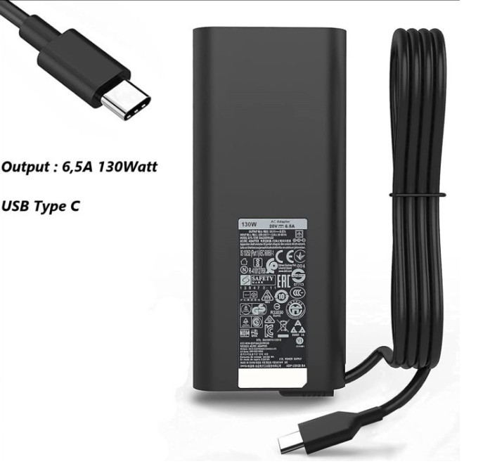 Adaptor DELL 20V 6.5A 130W Tipe C