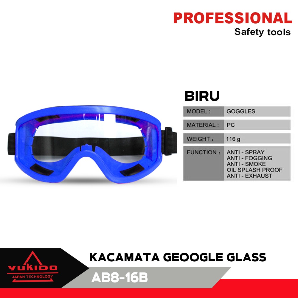 Kacamata Safety Proyek Anti Debu /Rubber Glass /Safety Glass / Kacamata ...