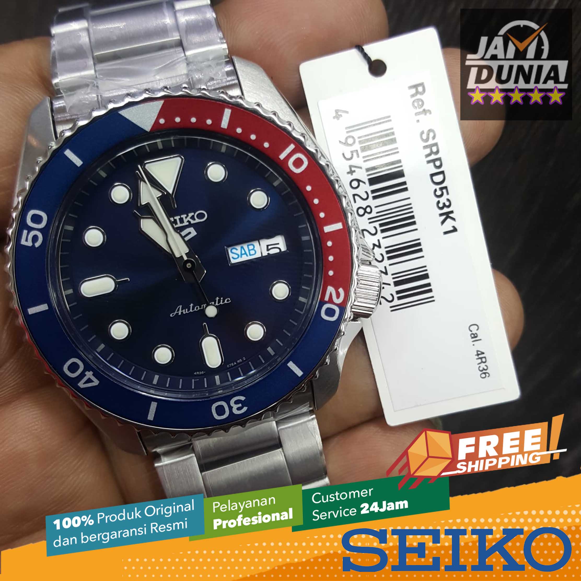 SEIKO ORIGINAL SPORTS SEIKO SRPD53K1 MEN CT Silver