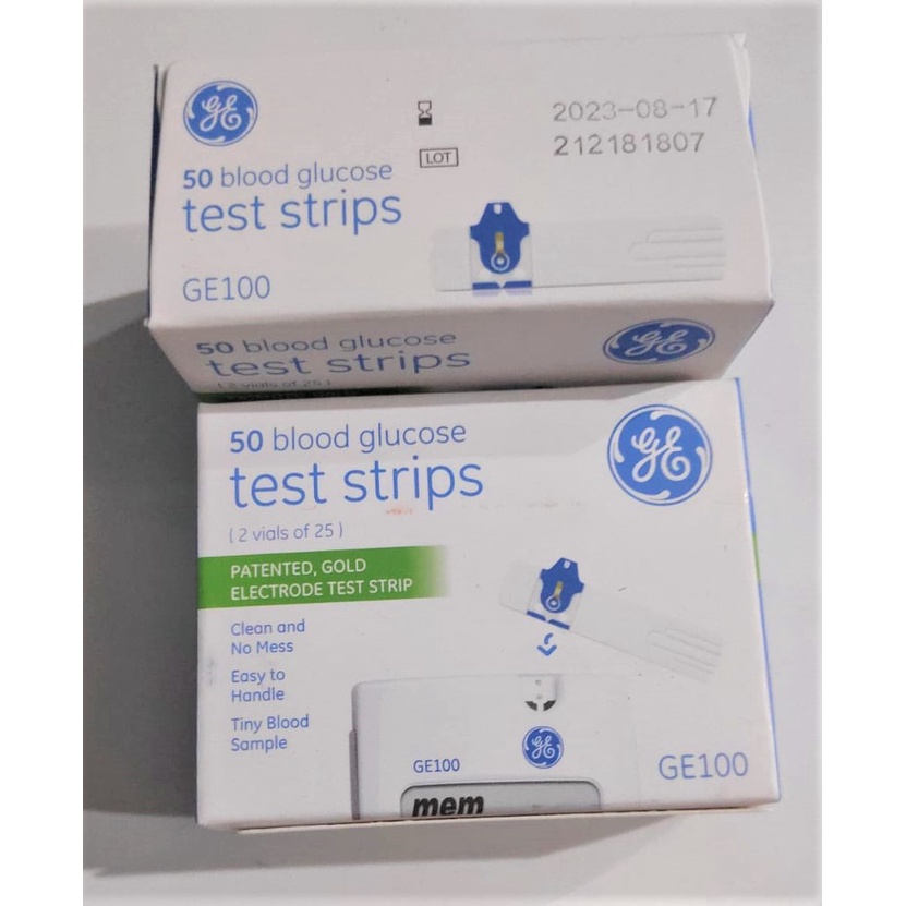 GE100 Blood Glucose Test Strips Strip Tes Gula Darah Lazada Indonesia