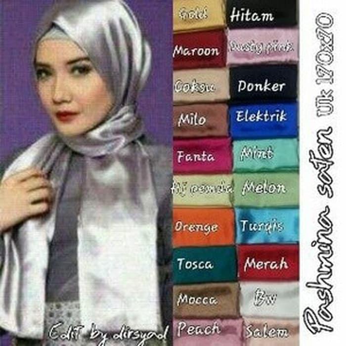 Hijab / Jilbab Pashmina Satin Velvet
