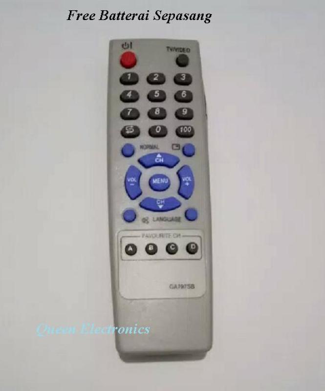 Remote TV Sharp Tabung - Free Batterai