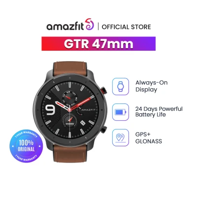 Amazfit GTR 47 mm Sport Fashion Smartwatch Kesehatan Original Bluetooth GPS Wearable Smart Device Garansi Resmi