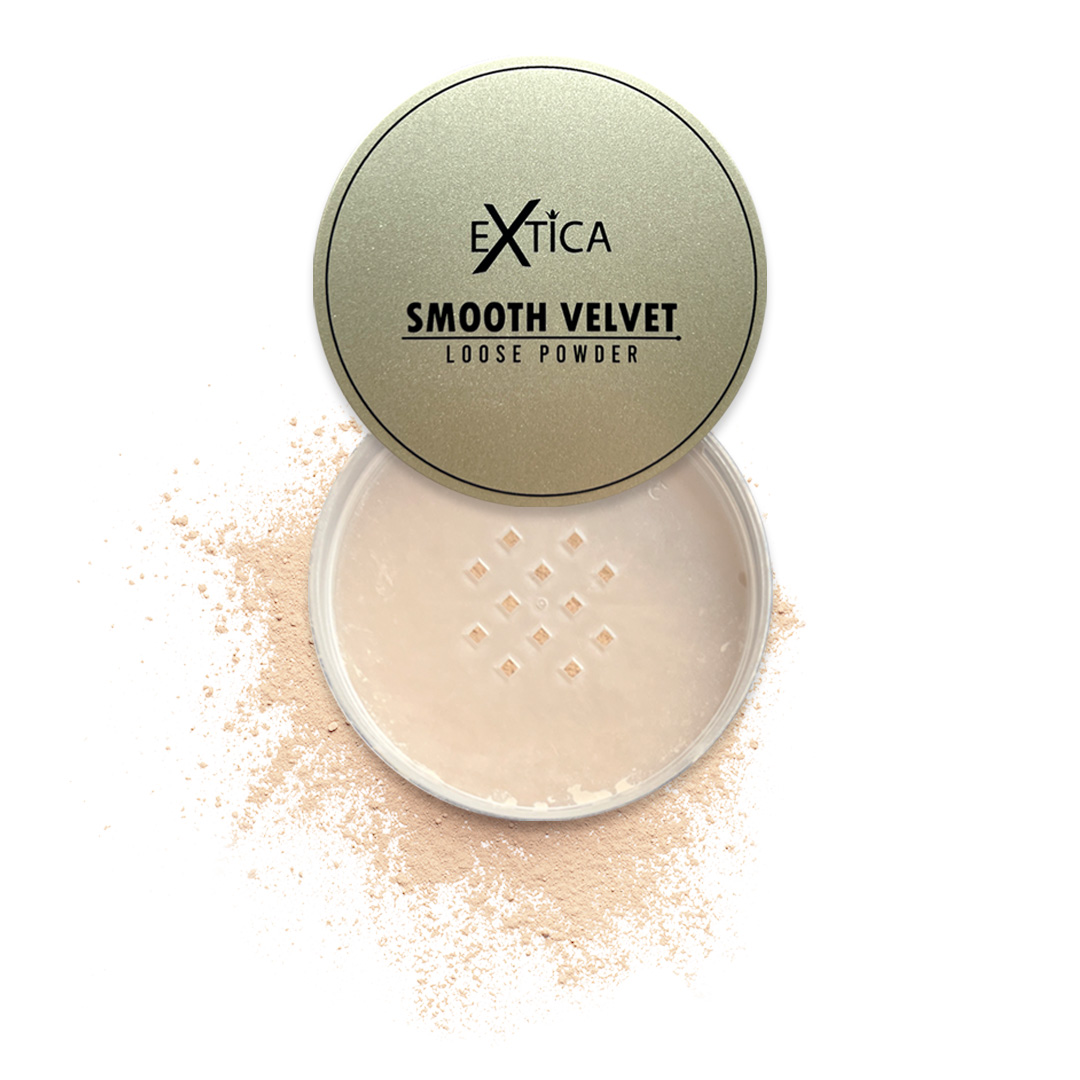 EXTICA Smooth Velvet Loose Powder Bedak Tabur BPOM 20g Oil Control Long ...