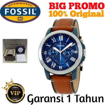 fossil fs5151 grant chronograph leather watch