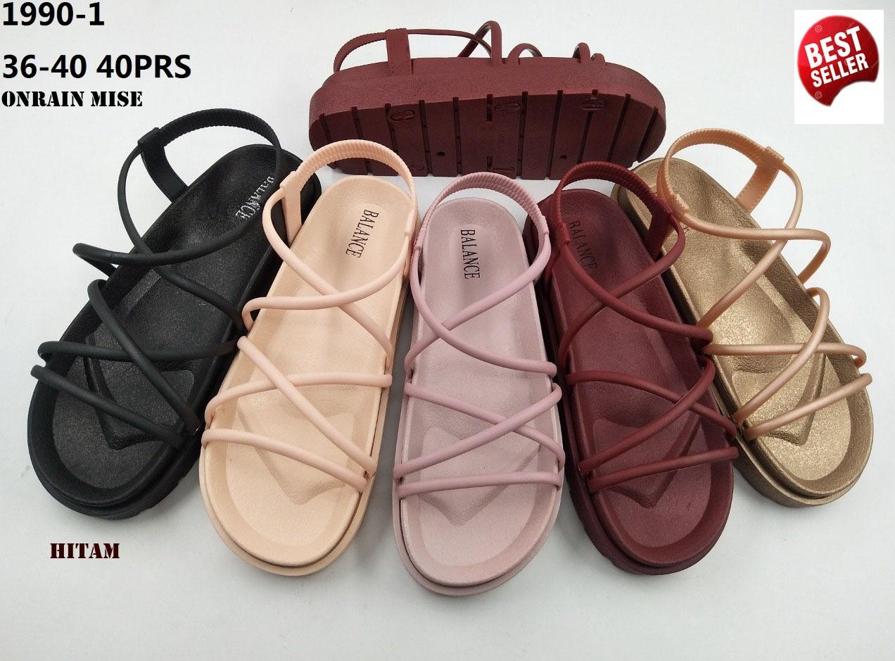 New Arrival !!! Sandal Jelly Cewek Terbaru Tali Gladiator Balance / Bekro / Alfa / Alina / Intara / Laluna / JF-081 / 2019 / Warna Dikirim Random / Free Flashdisk 2/4/8 Gb Minimal Belanja Rp.200.000