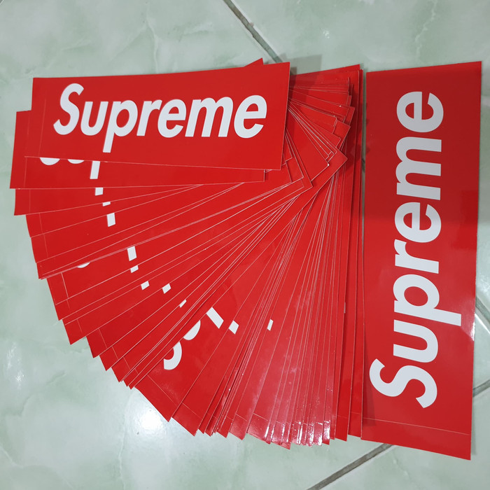 supreme box sticker