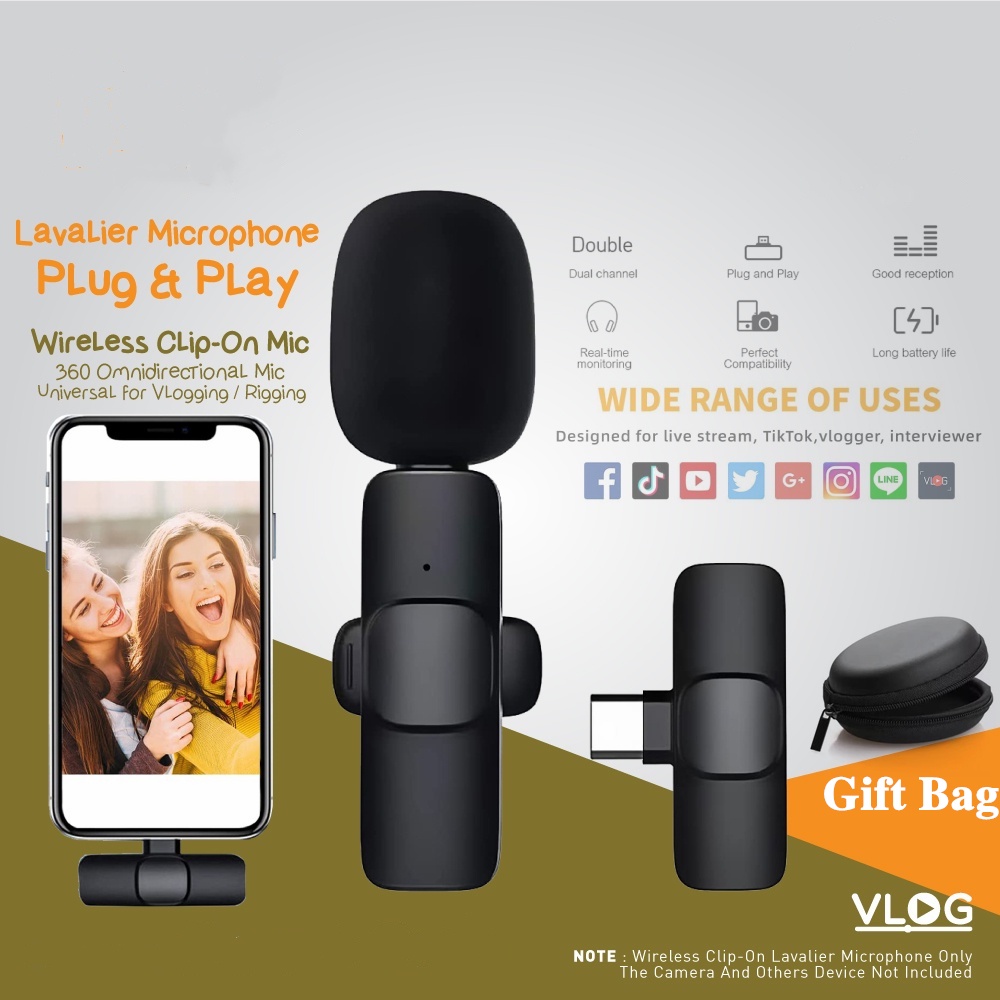 mic vlog hp