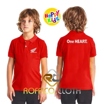 polo shirt with heart logo