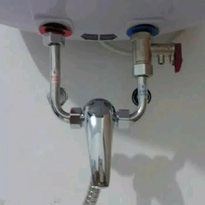 TERMURAH!!! water heater instan/kran mini mixer/kran shower intalasi luar .