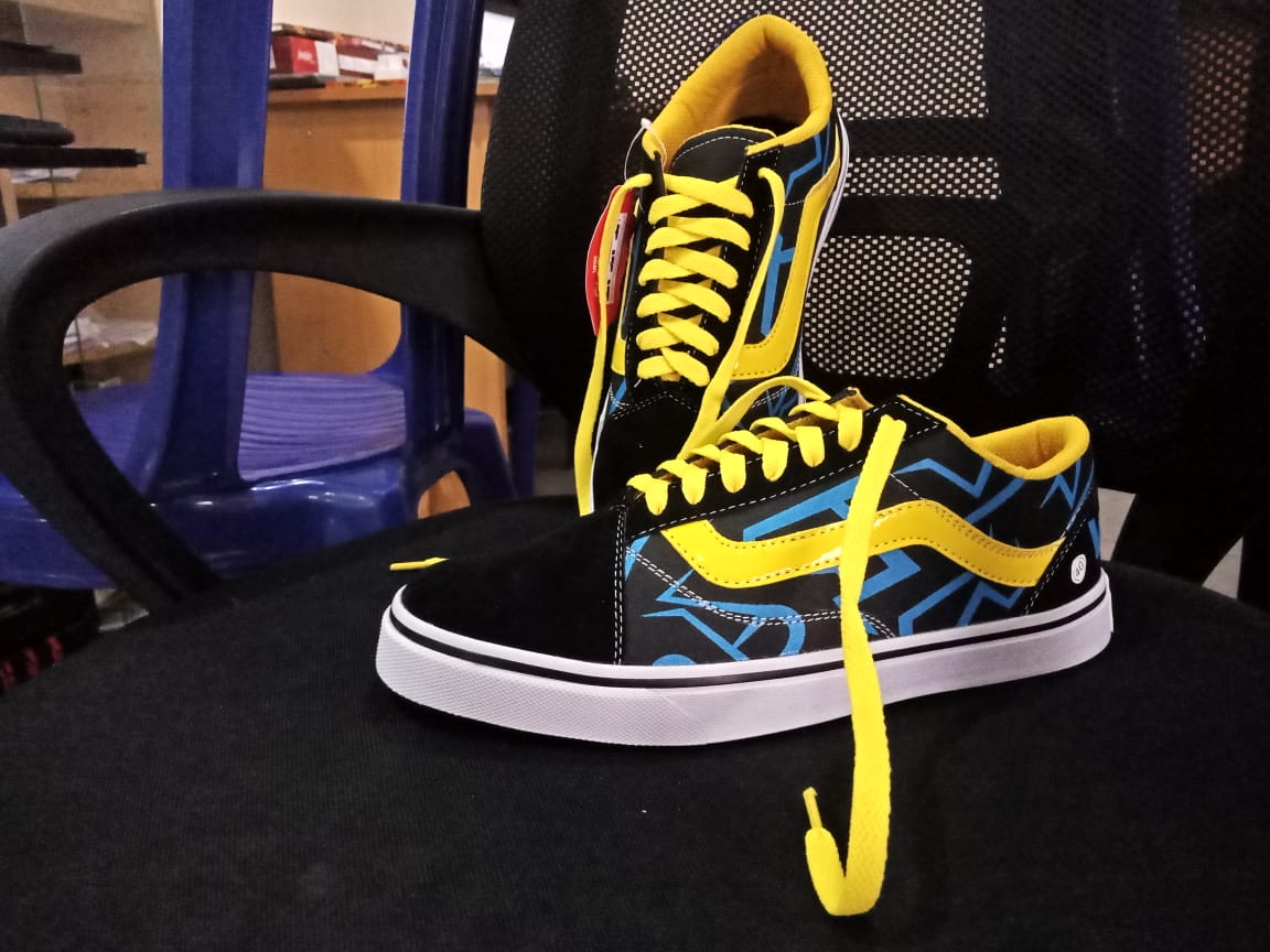 SEPATU VANS OLD SKOOL LIS KUNING TERBARU PRIA WANITA SEPATU