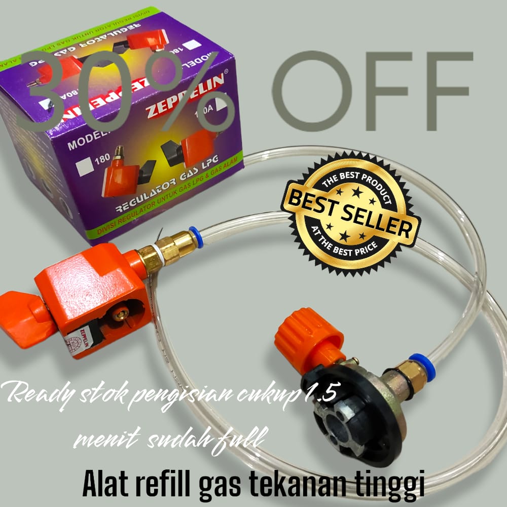 Alat Refill Gas Kaleng portable si Ulang LPG / alat isi ulang gas regulator tekanan tinggi