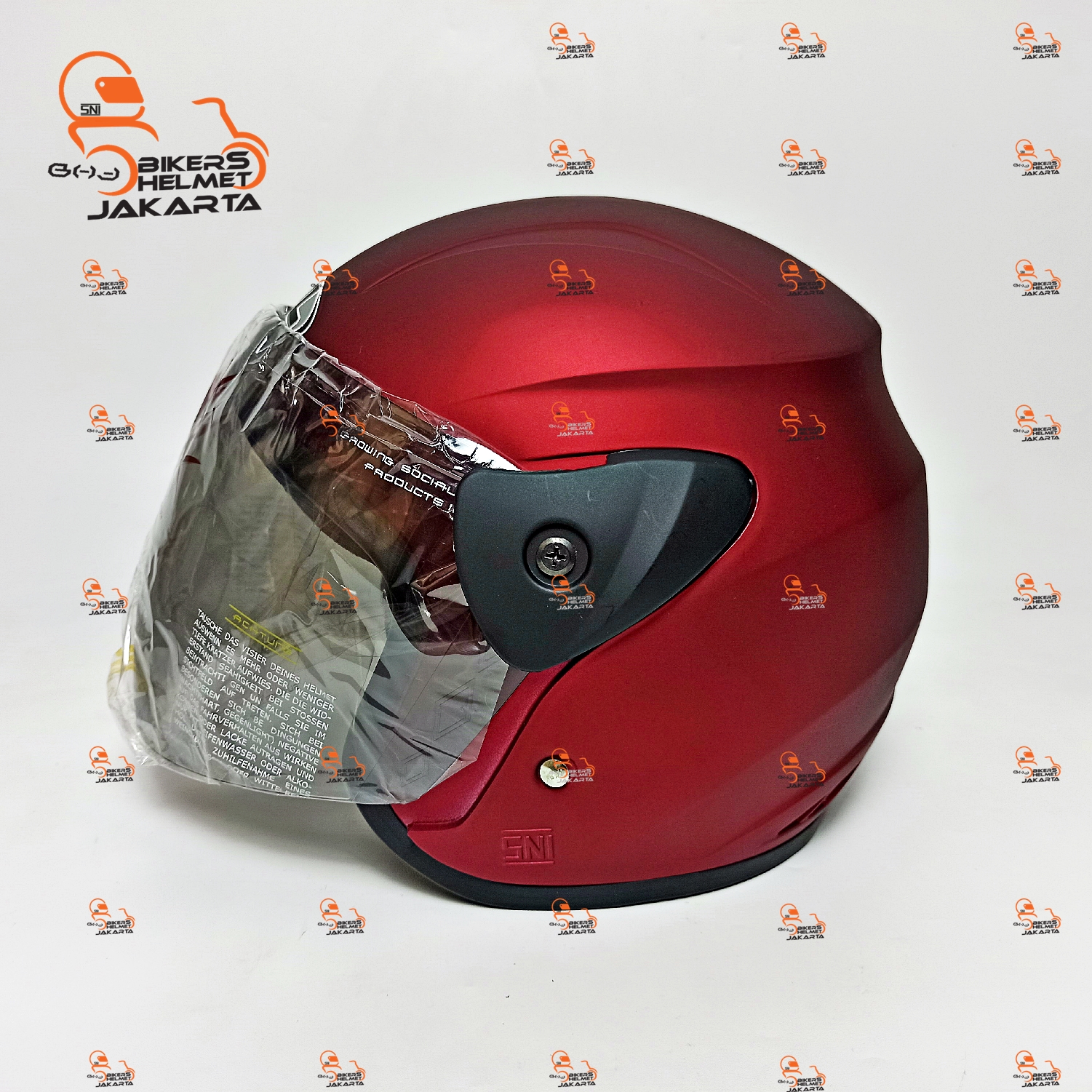 EVOLUTION HELM POLOS RED MAROON DOFF 