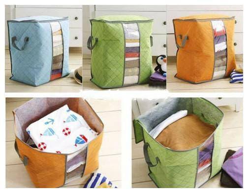 Storage Box Organizer Bag / Tempat Penyimpanan Baju Pakaian Selimut Bed Cover Serbaguna