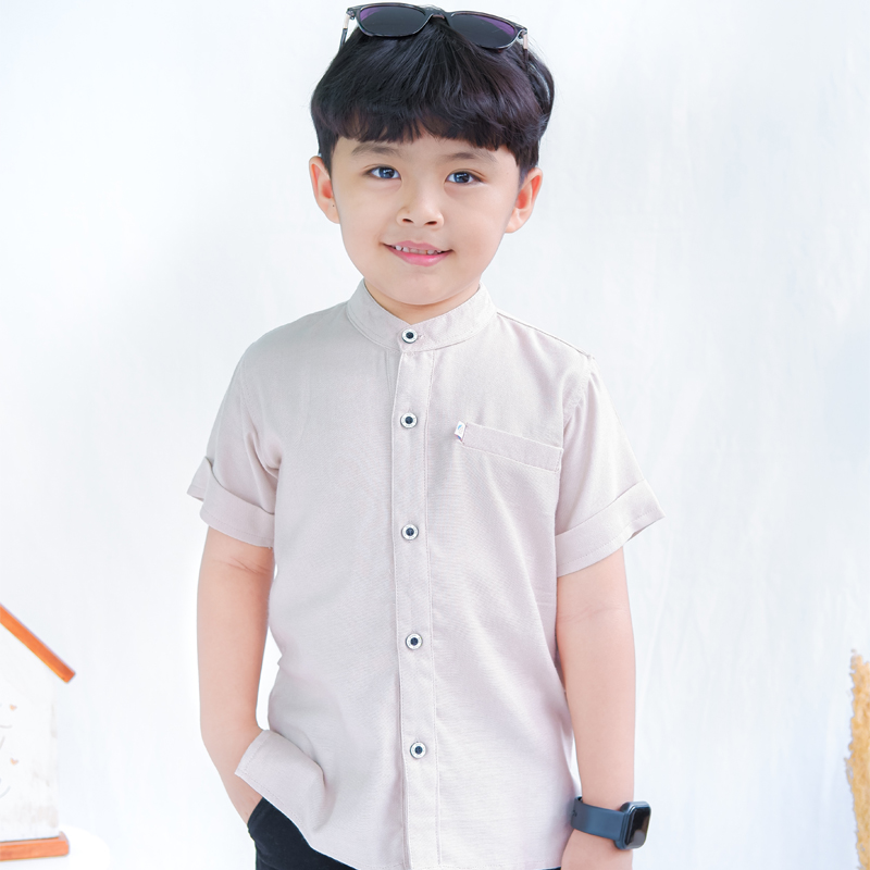 Nevada Casual Linen Slub Stripes Kemeja Koko Anak Laki-Laki main image 1