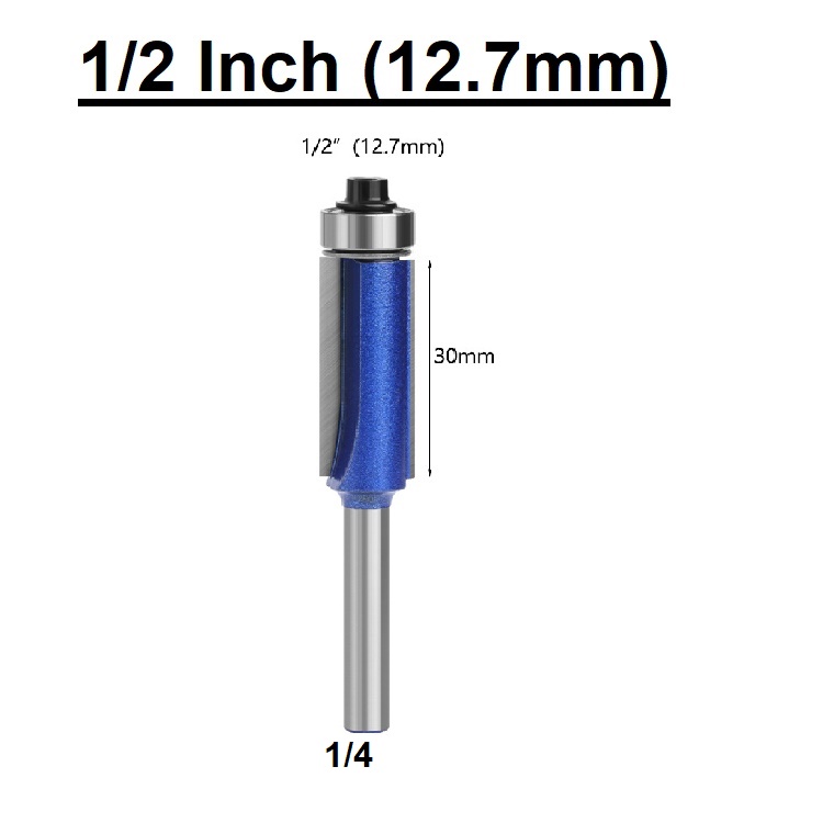Mata Profil Lurus Straight Flush Trimmer Router Bits Top Bearing HPL ...
